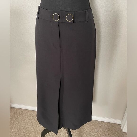 NWT Zara Straight Low Rise Midi Skirt - Picture 2 of 10